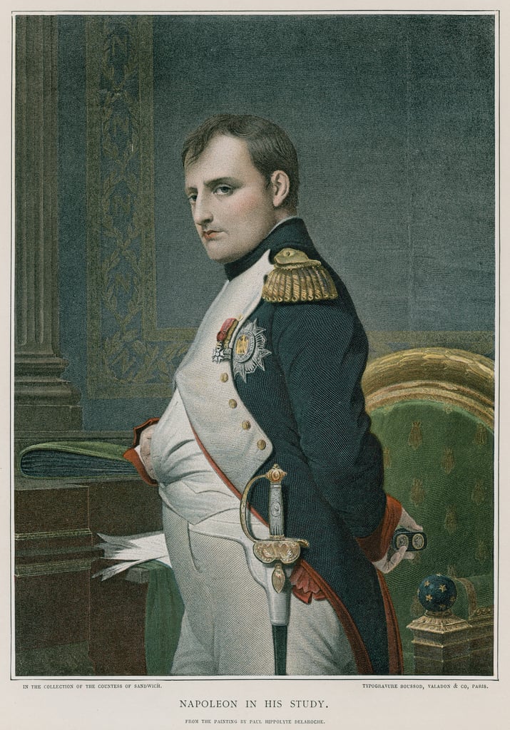 Napoleon in his study by Hippolyte Delaroche